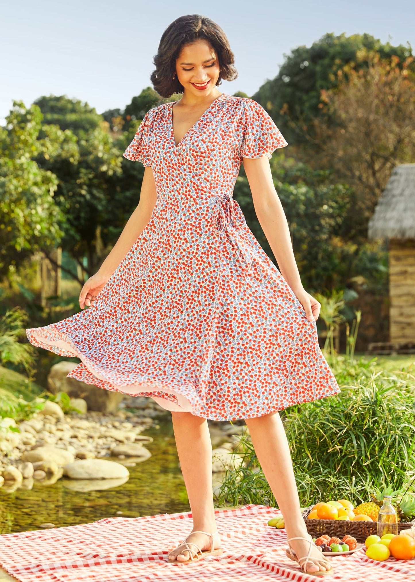  Vintage Vogue Cape Dress