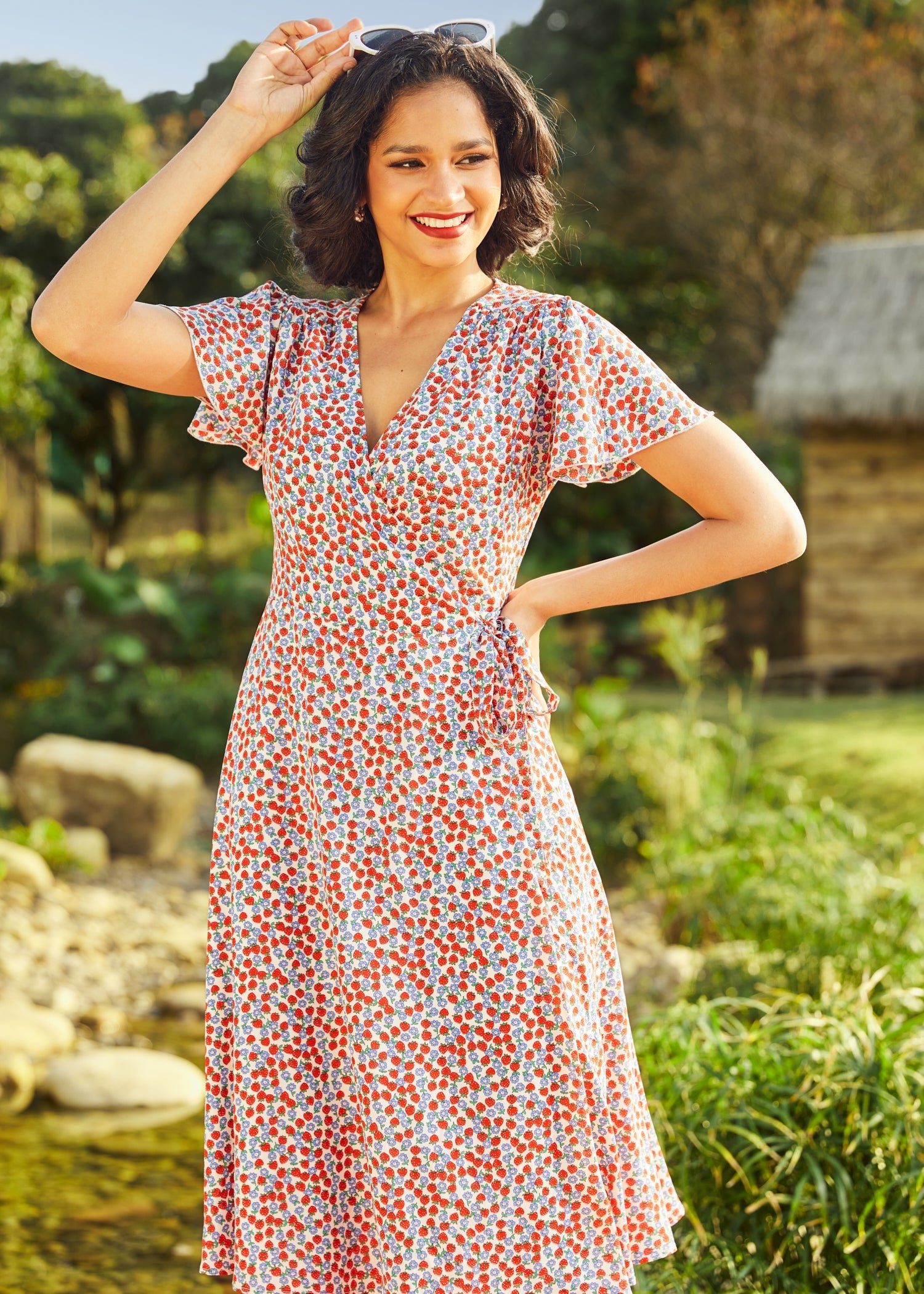  Vintage Vogue Cape Dress