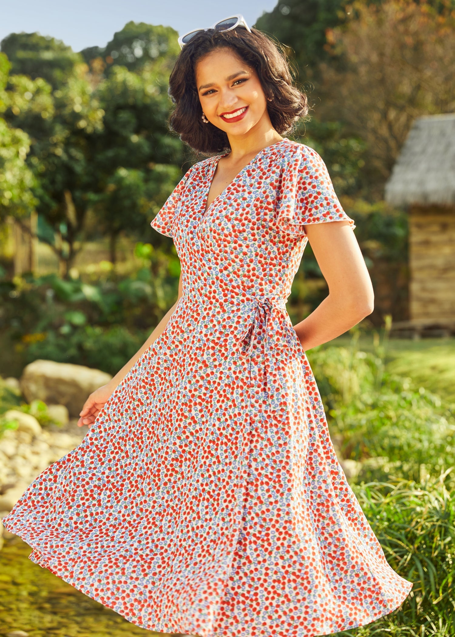  Vintage Vogue Cape Dress