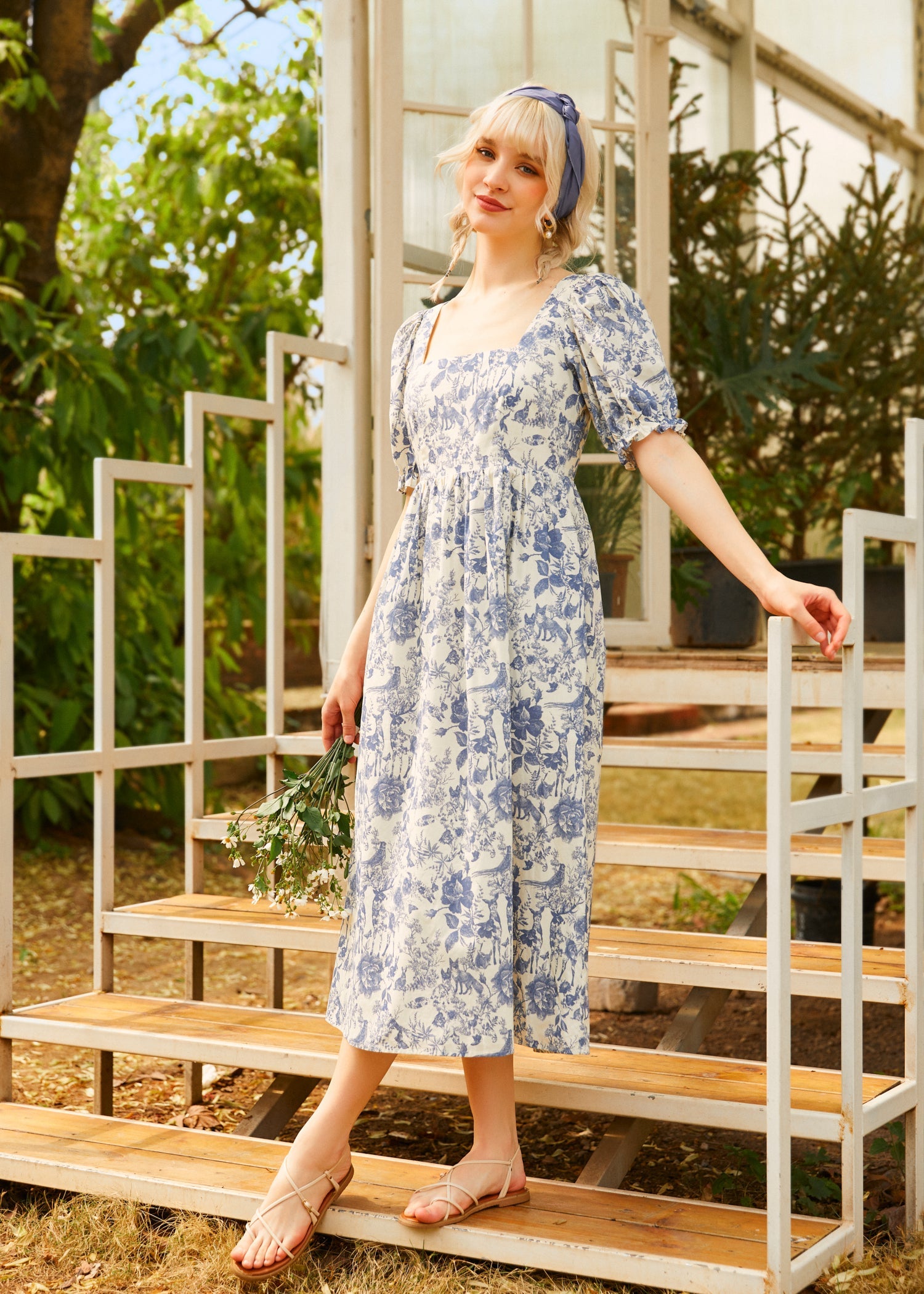  Enchanted Meadow Toile Dress