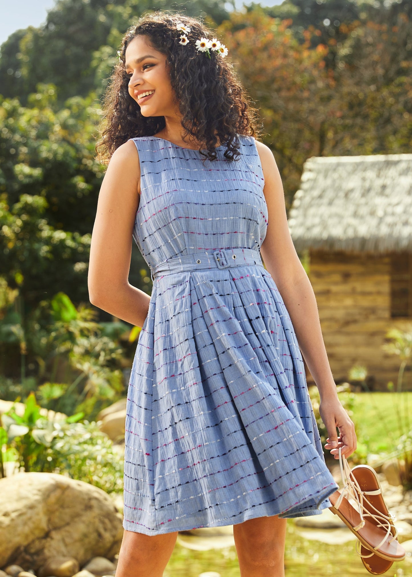  Sailor’s Reverie Fit & Flare Dress