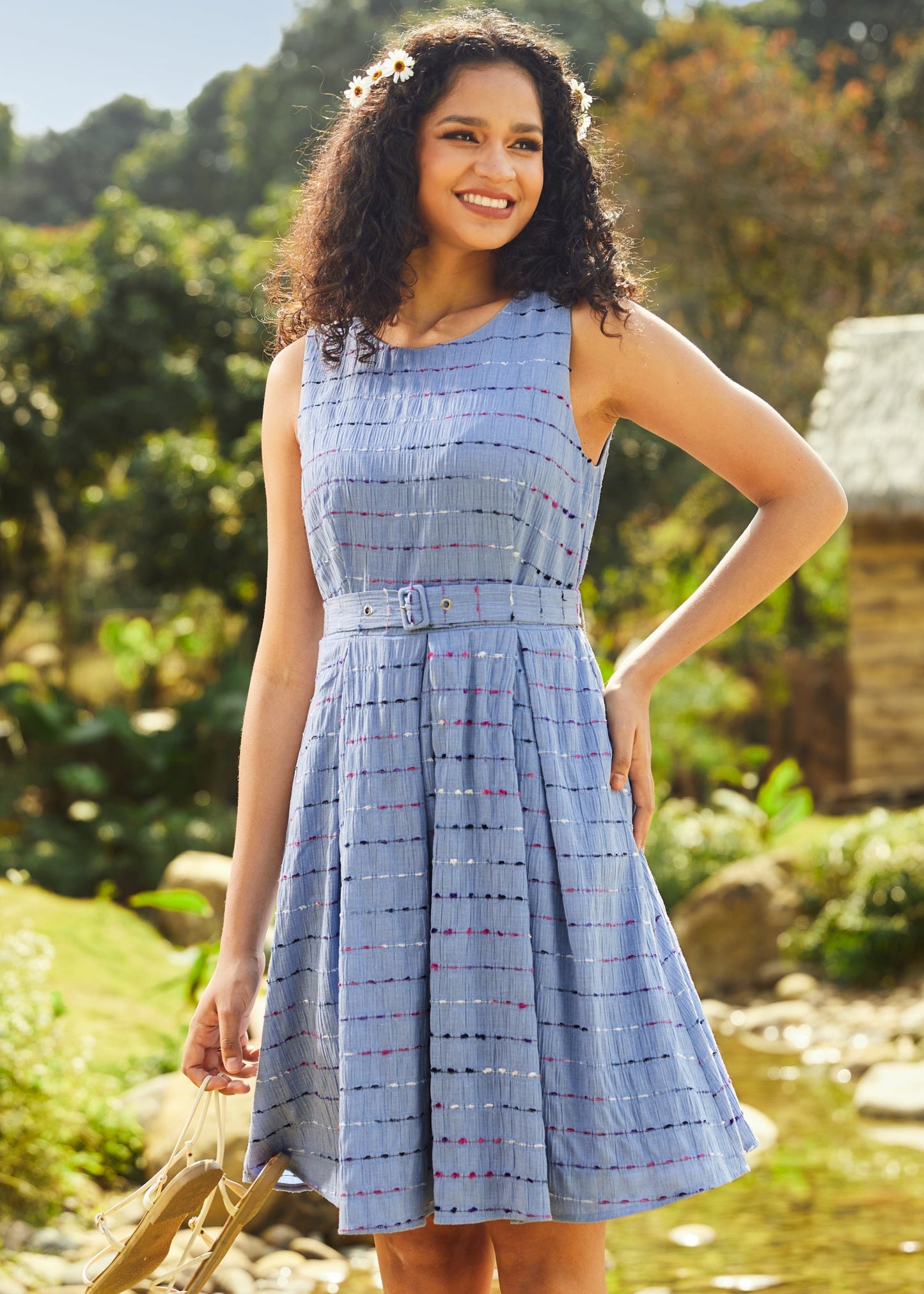  Sailor’s Reverie Fit & Flare Dress