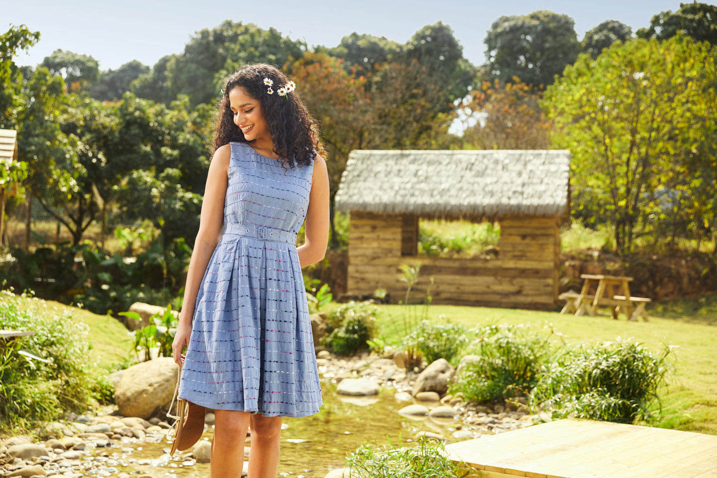  Sailor’s Reverie Fit & Flare Dress