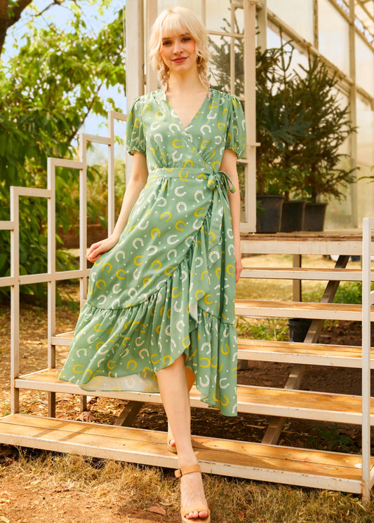  Luck Be A Lady Wrap Dress