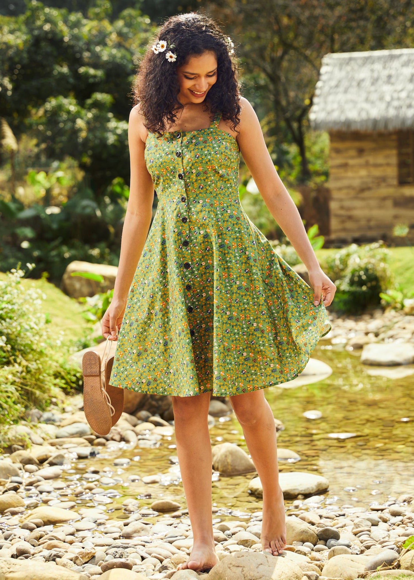  Sunbeam Dance Strappy Dress