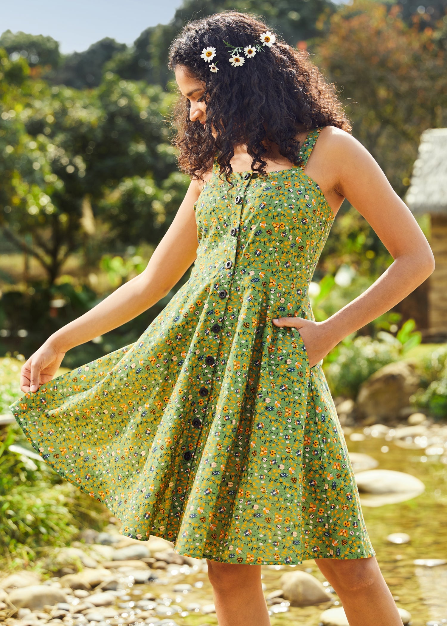  Sunbeam Dance Strappy Dress