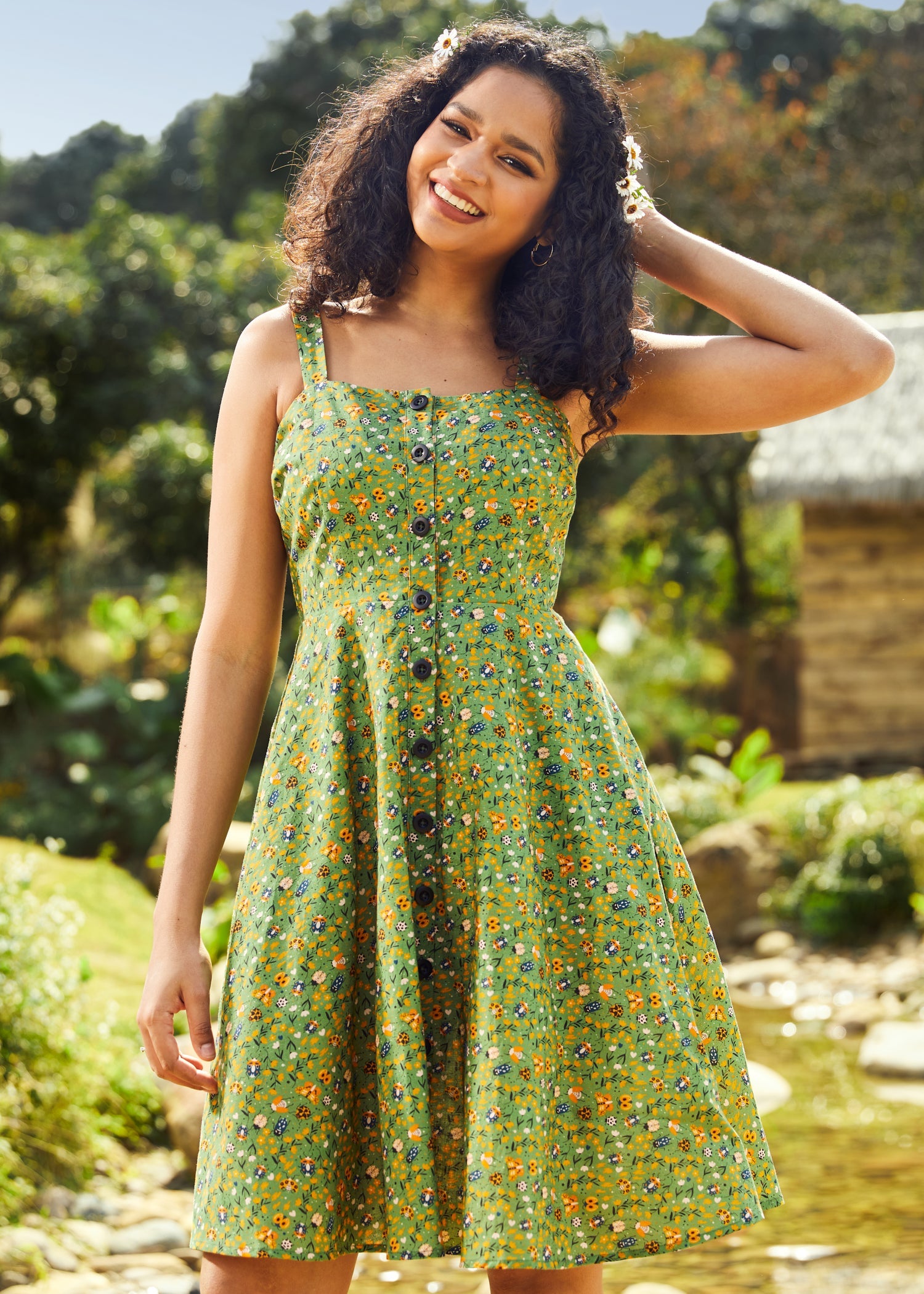  Sunbeam Dance Strappy Dress
