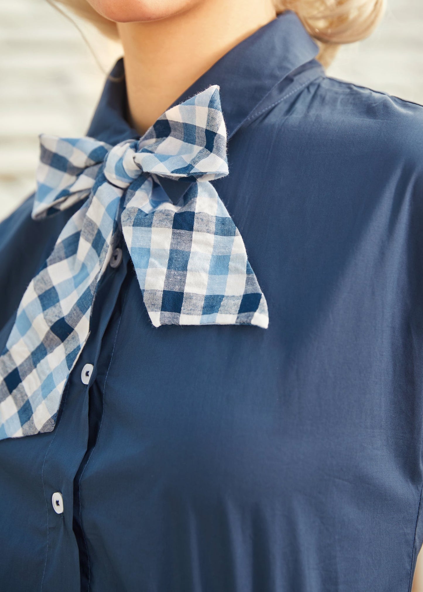  Gingham Grace Bow Dress
