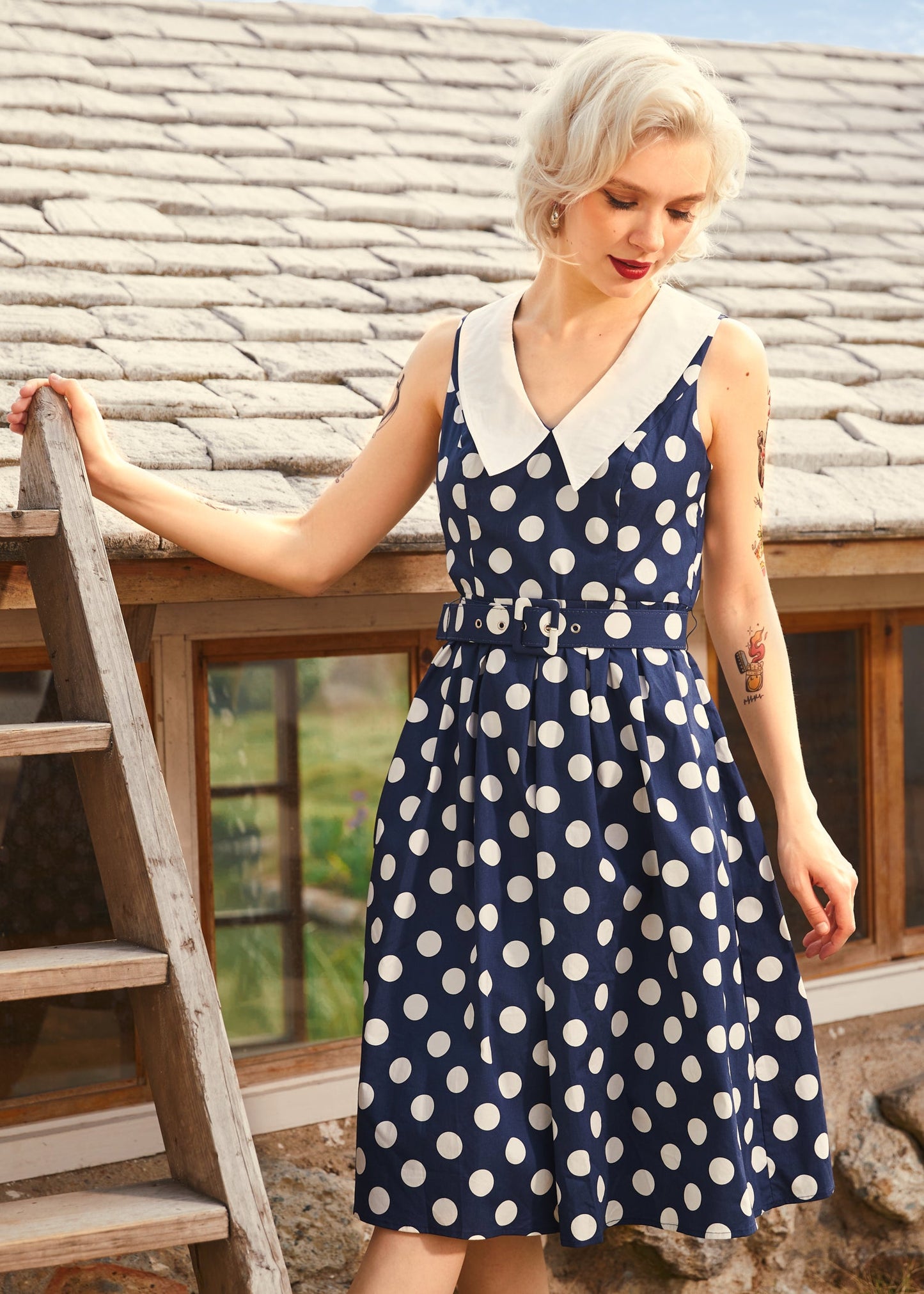  Find Me In Palm Springs Fit & Flare Dress