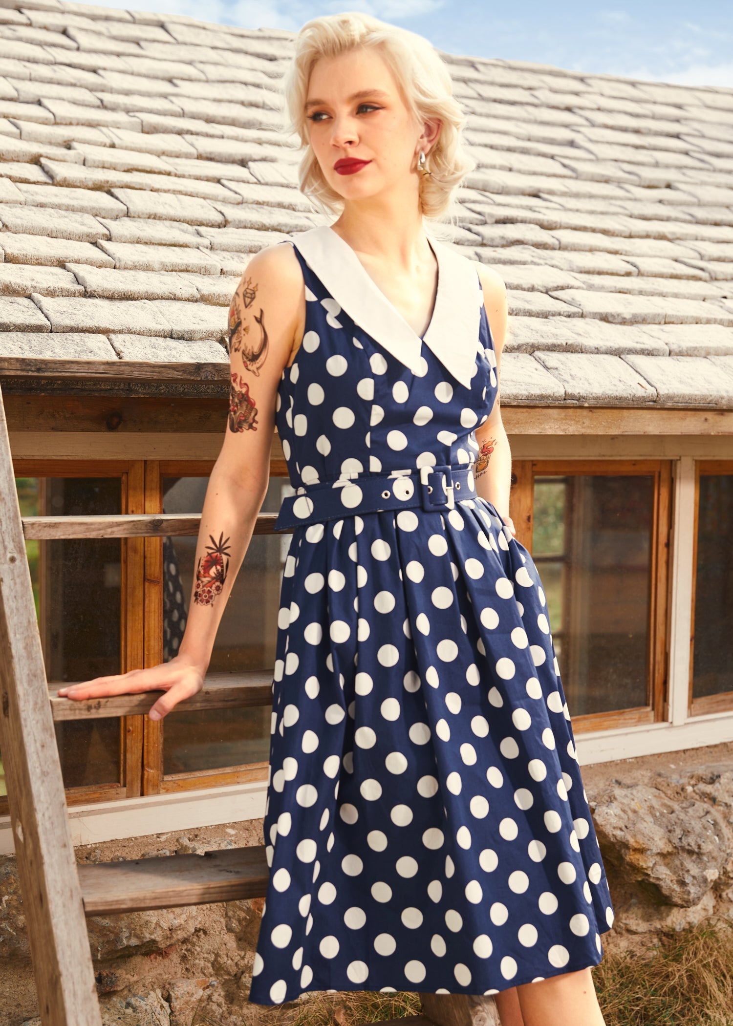  Find Me In Palm Springs Fit & Flare Dress