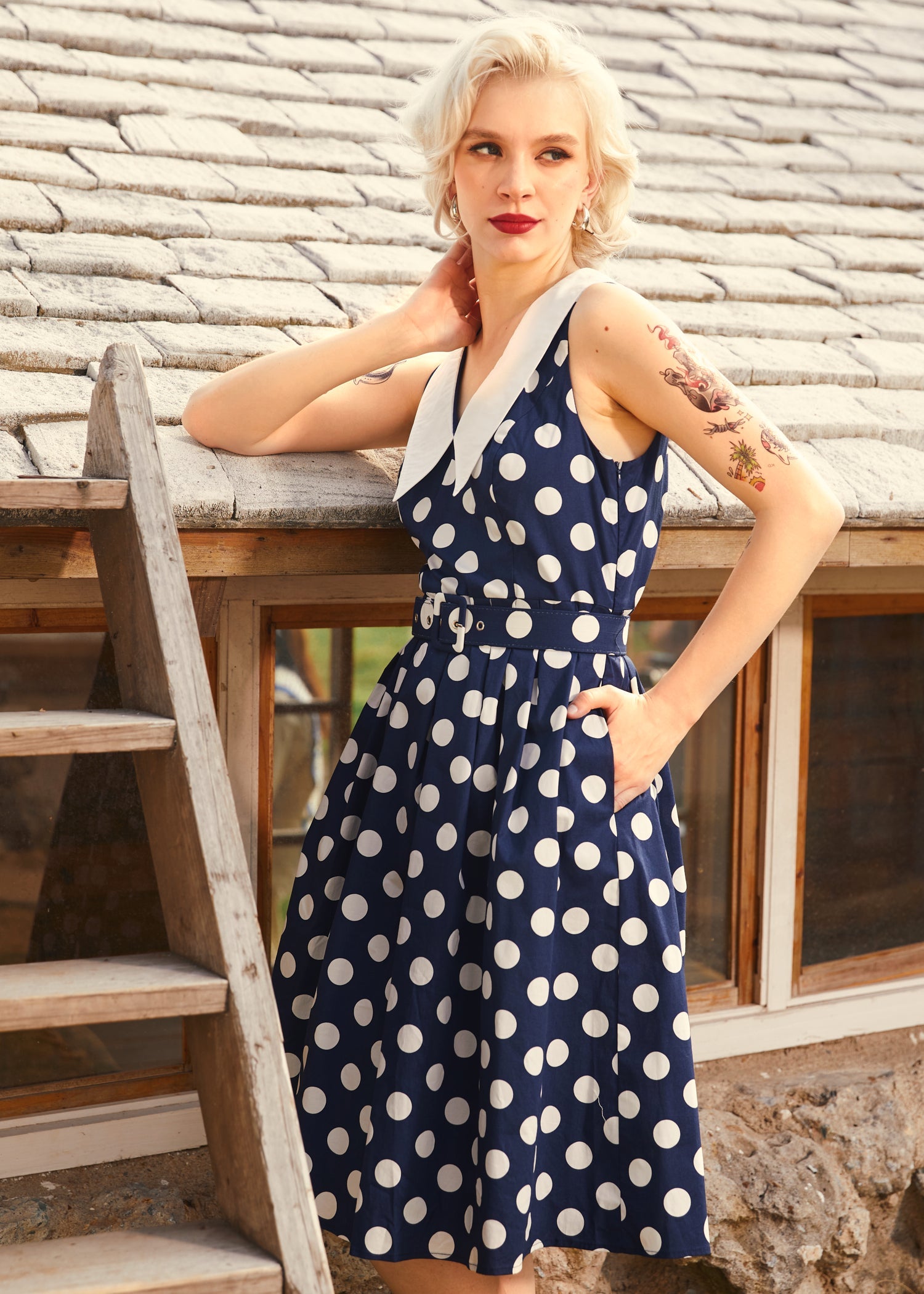  Find Me In Palm Springs Fit & Flare Dress