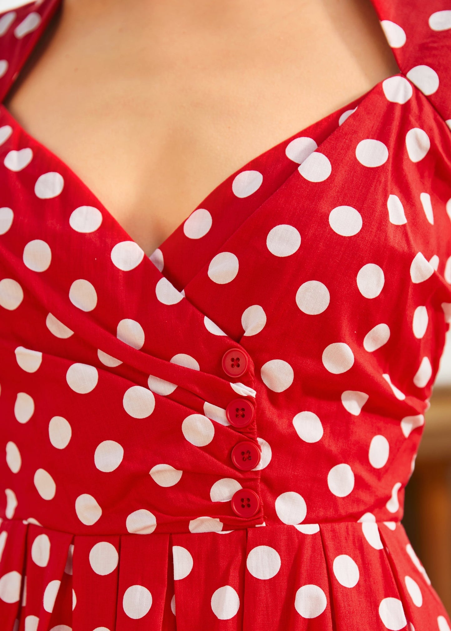  Dotted Darling Fit & Flare Dress