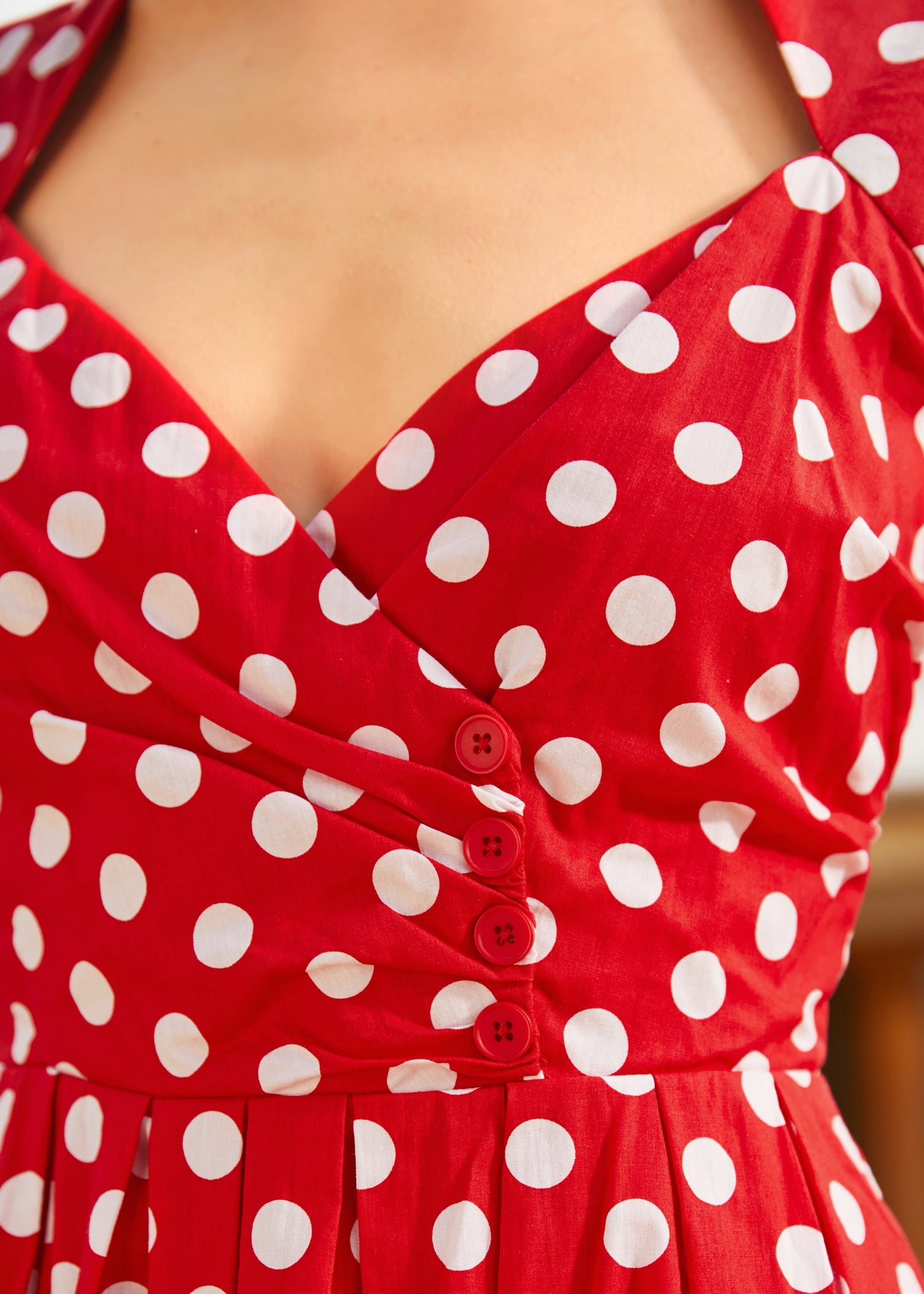  Dotted Darling Fit & Flare Dress