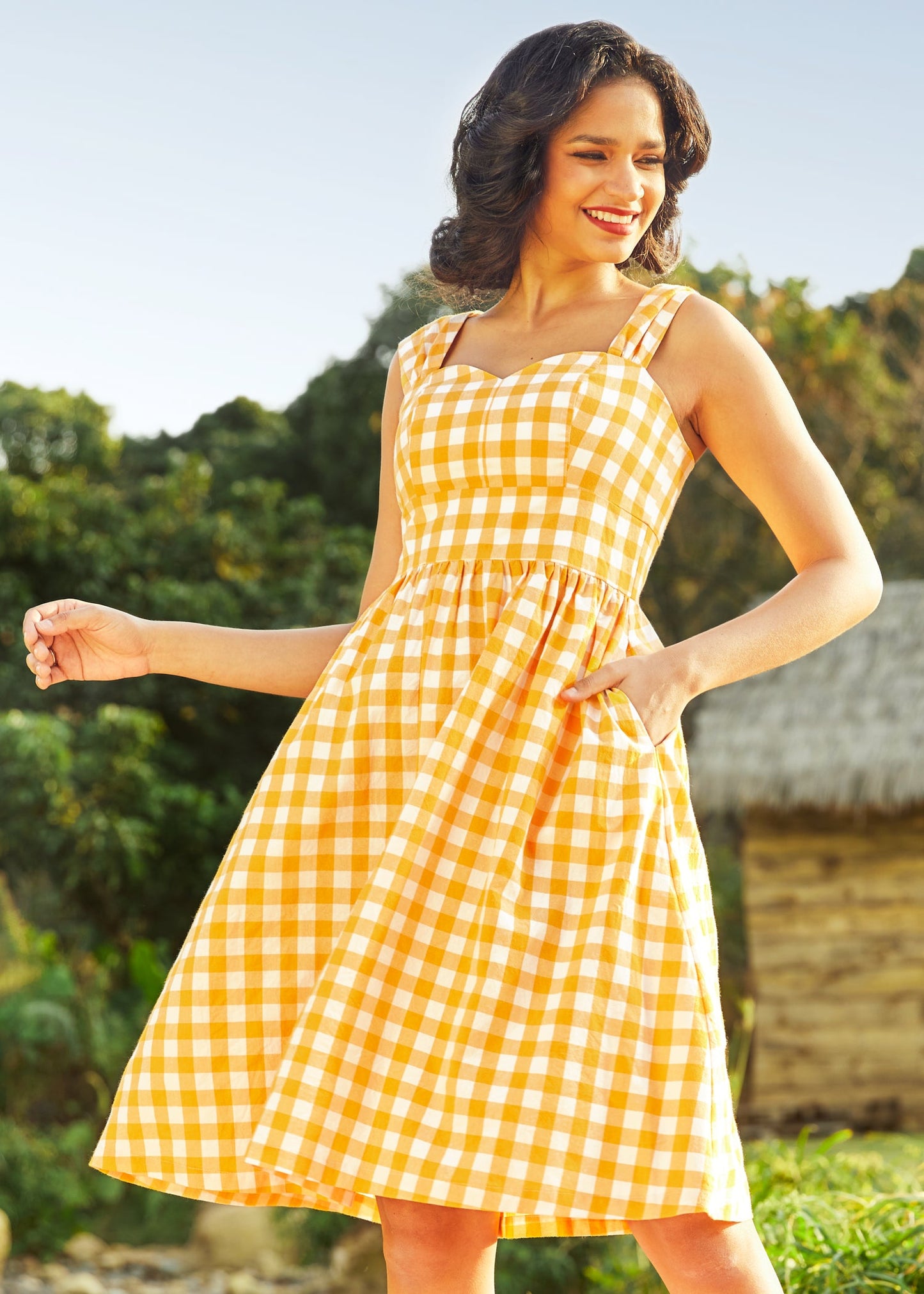  Dance Beneath The Sunrays Fairytale Midi Dress