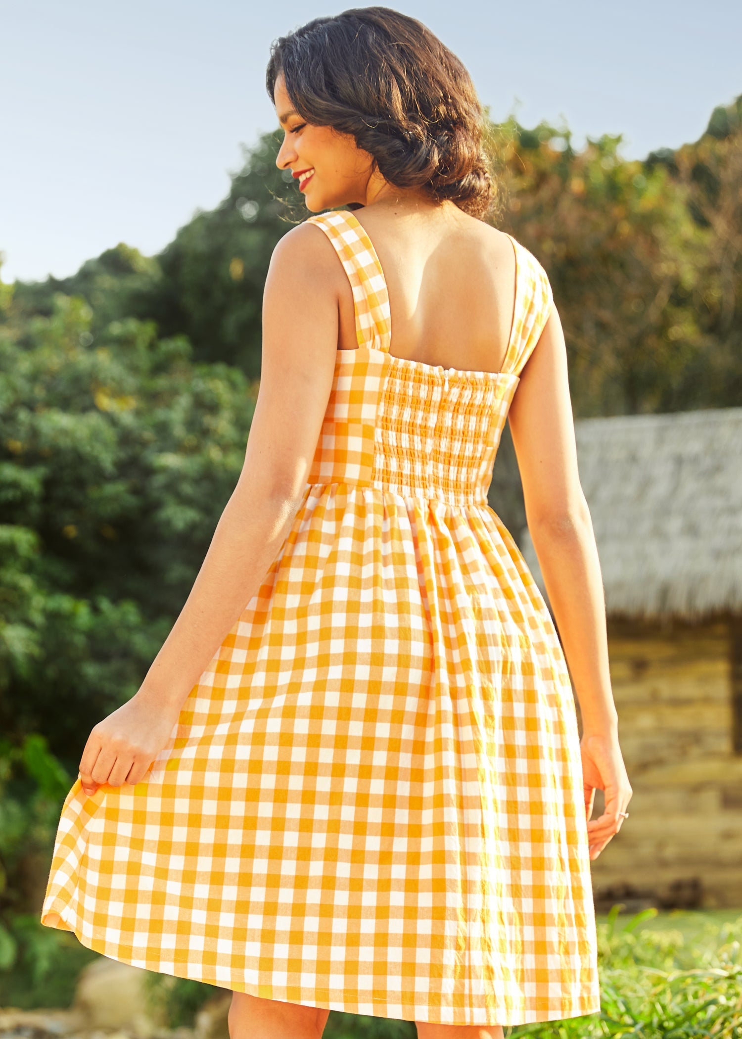  Dance Beneath The Sunrays Fairytale Midi Dress