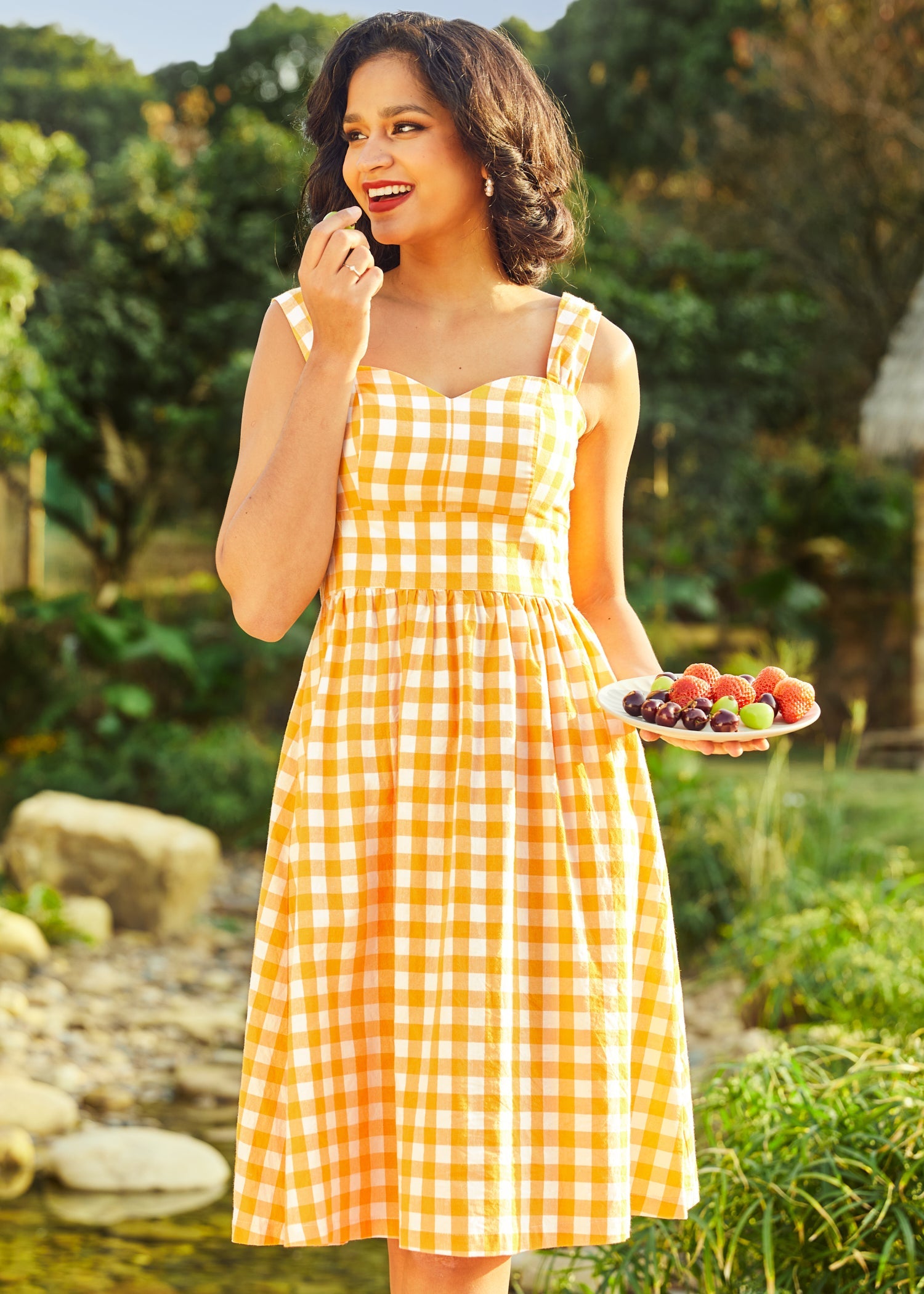  Dance Beneath The Sunrays Fairytale Midi Dress