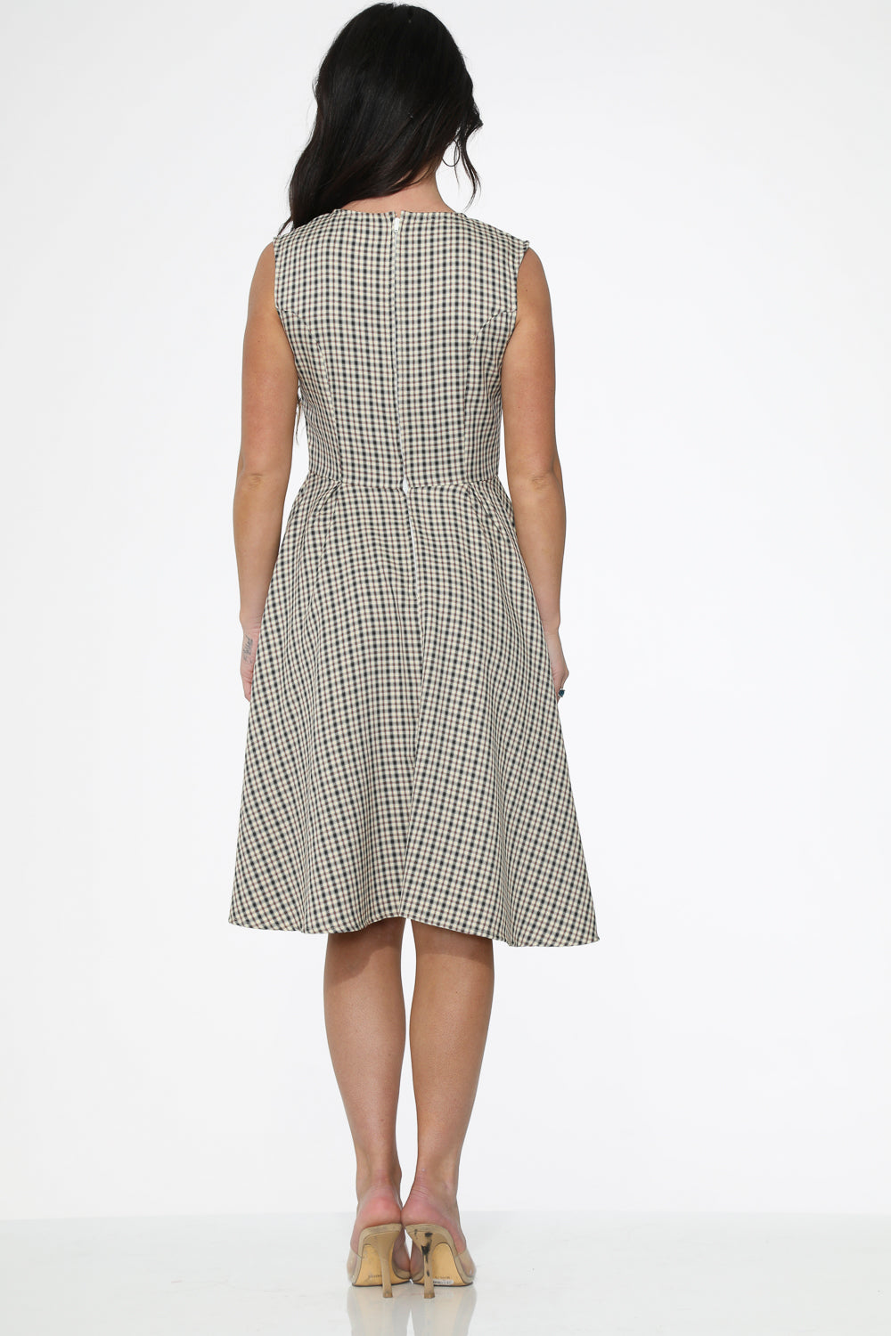  Gingham Swing Dress