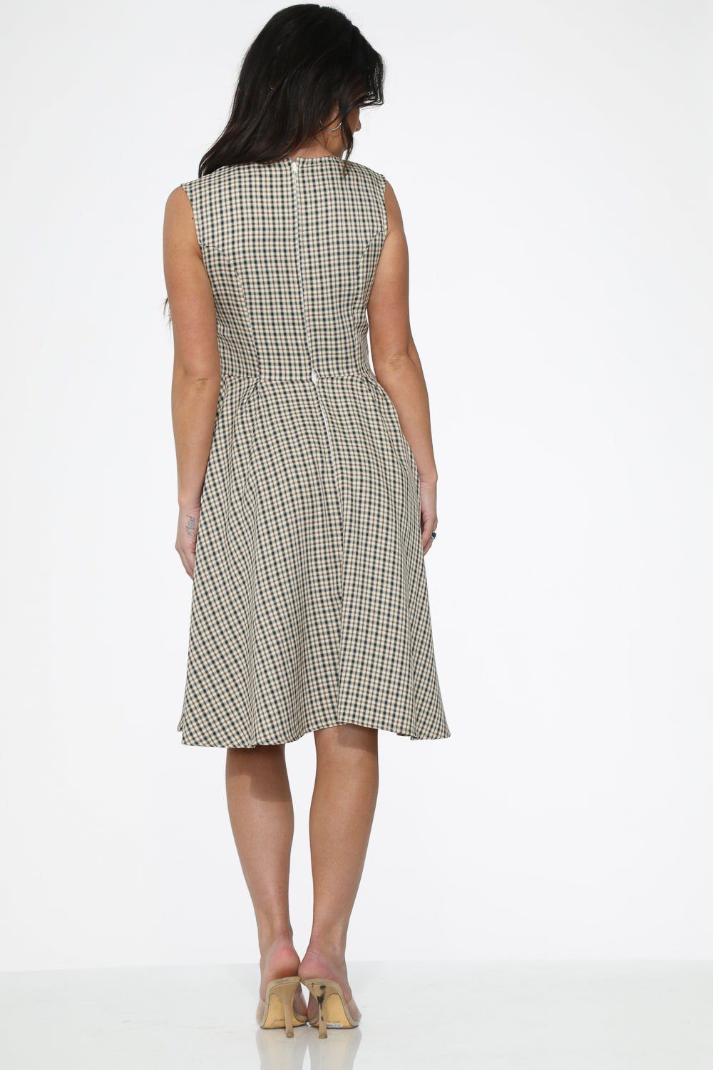  Gingham Swing Dress