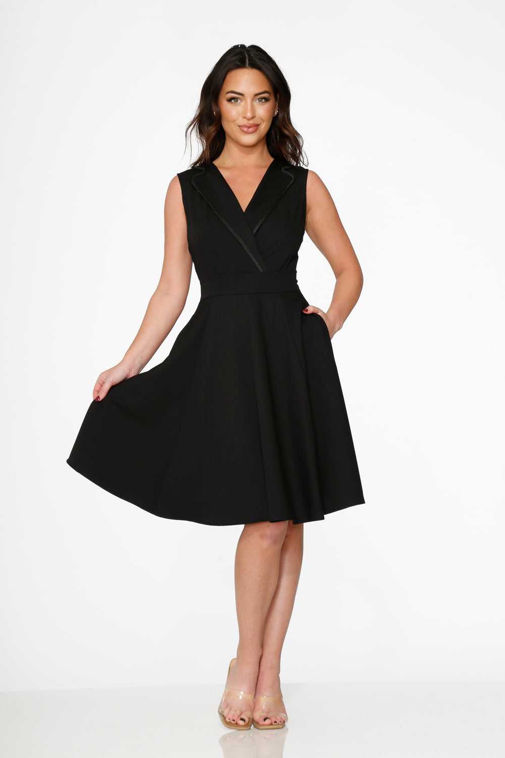  Black Swing Dress