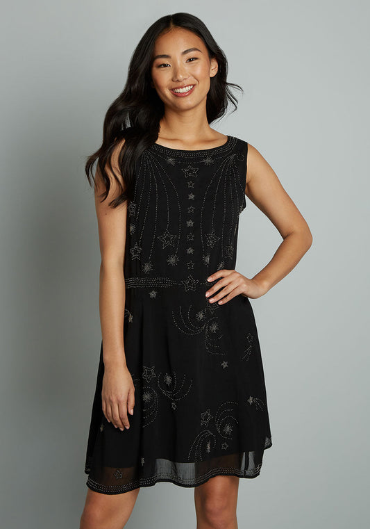  Leave Them Starstruck Shift Dress