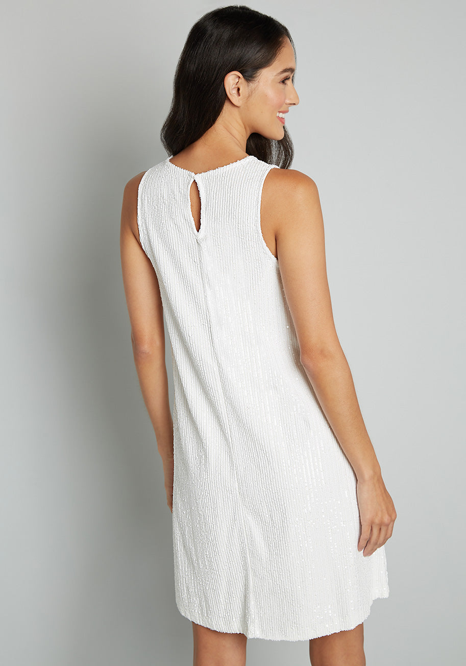 No Brand Shine And Dine Sequin Shift Dress