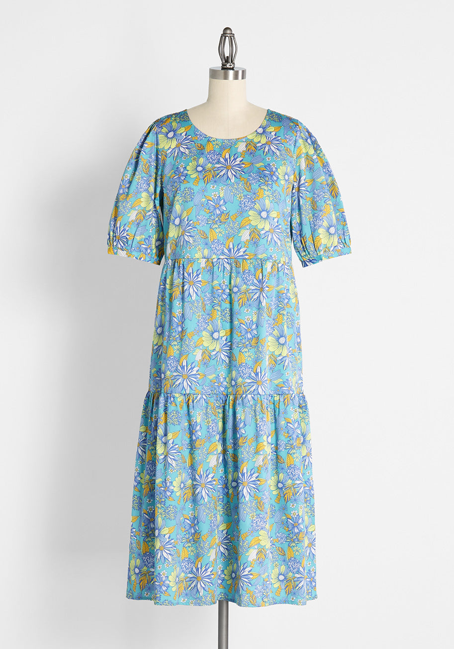  High Tea, High Time Midi Dress