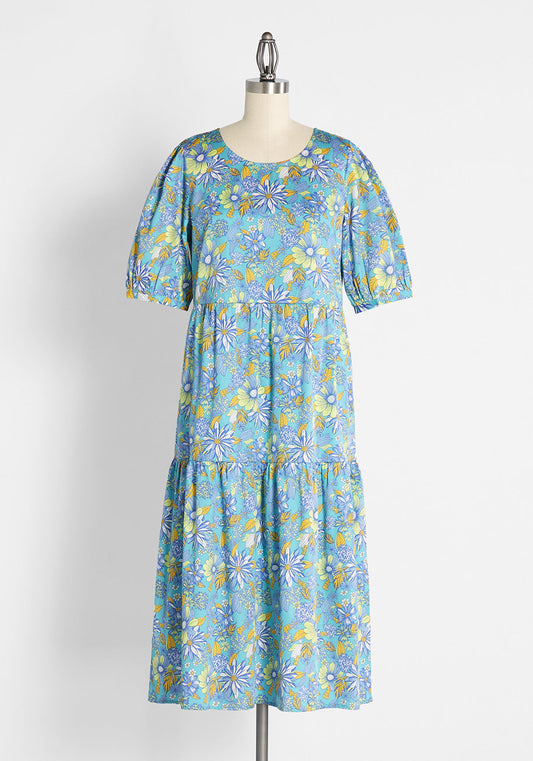  High Tea, High Time Midi Dress