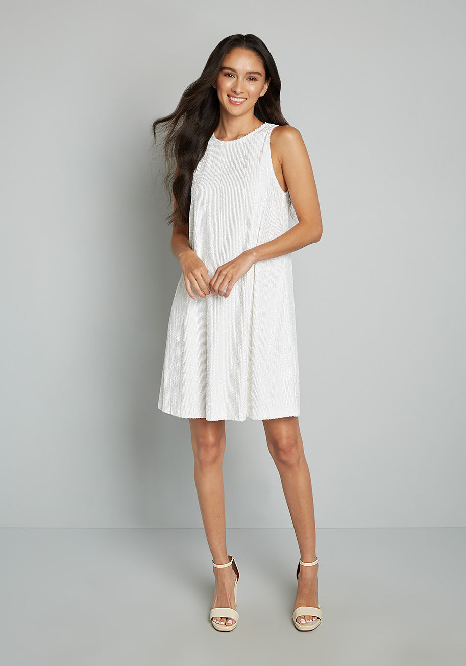 No Brand Shine And Dine Sequin Shift Dress