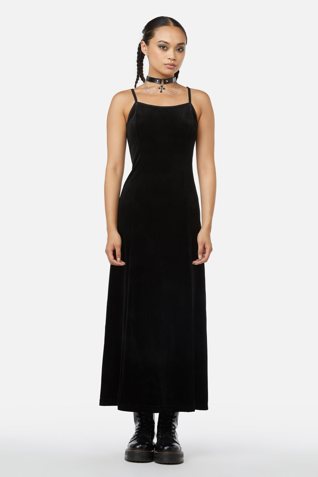  Obsidian Velvet Dress