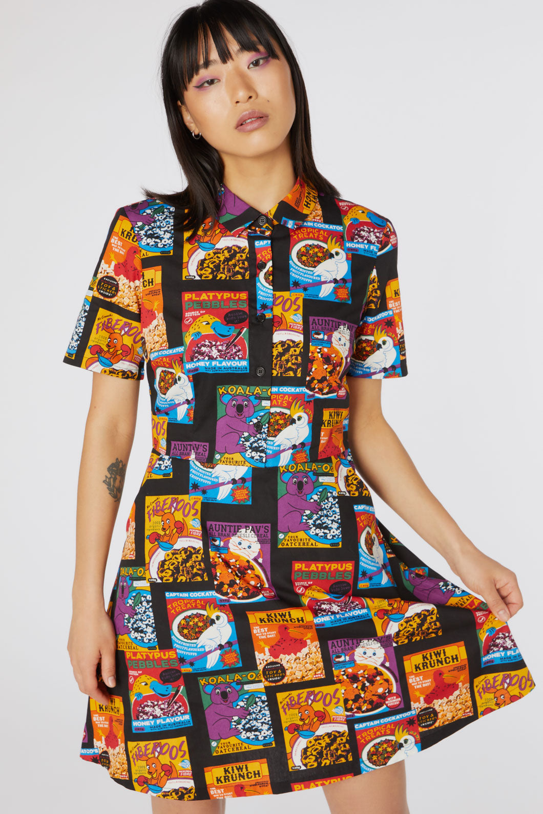  Cereal Cotton Shirt Dress