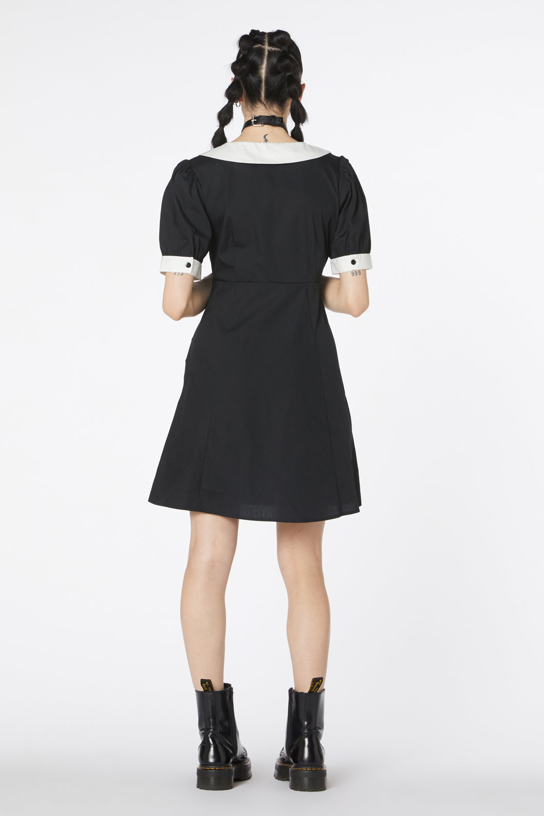  Puppy Embroidery Dress