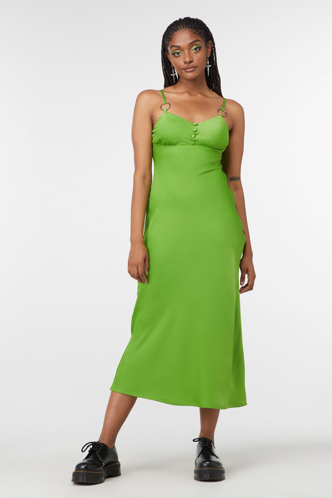  Lizzie Satin Bias Cut Dress