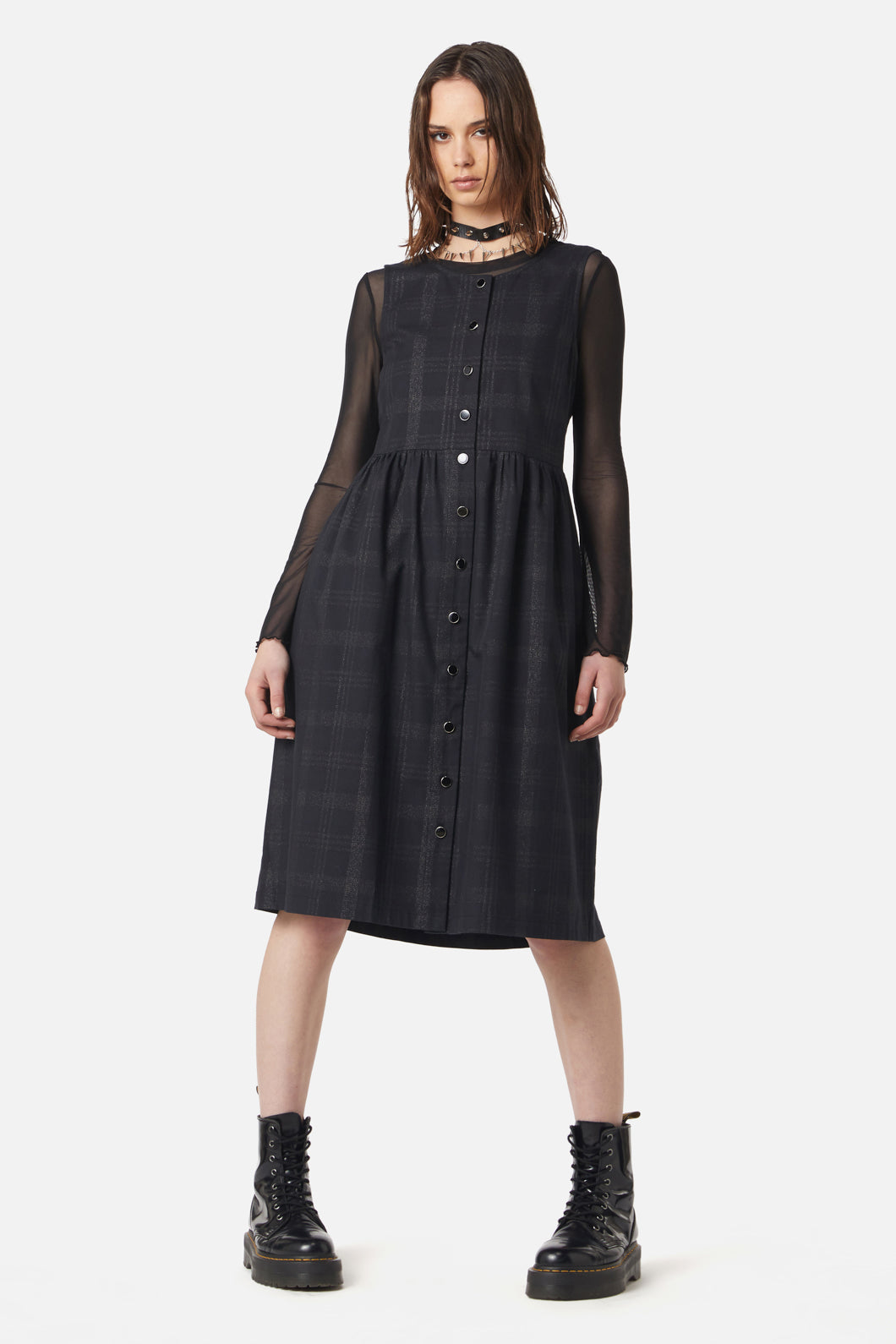  High Society Tartan Pinny Dress