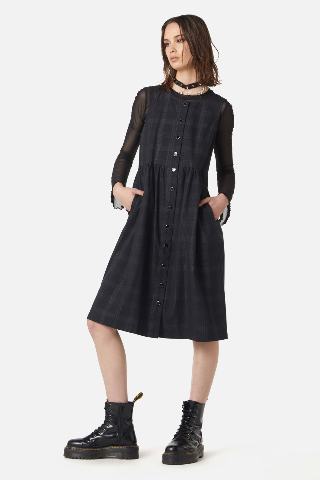  High Society Tartan Pinny Dress