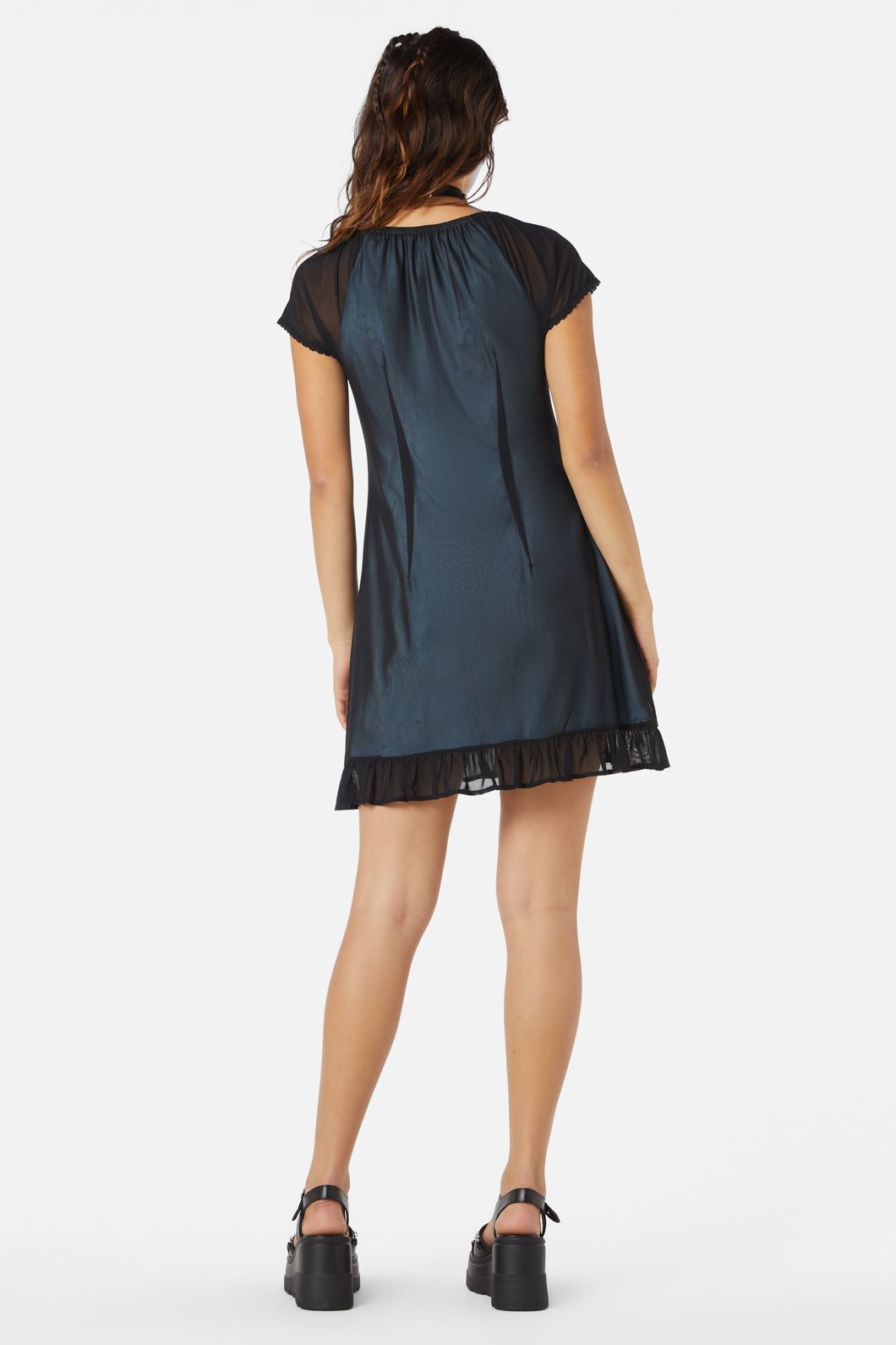 Confess Mesh Mini Dress