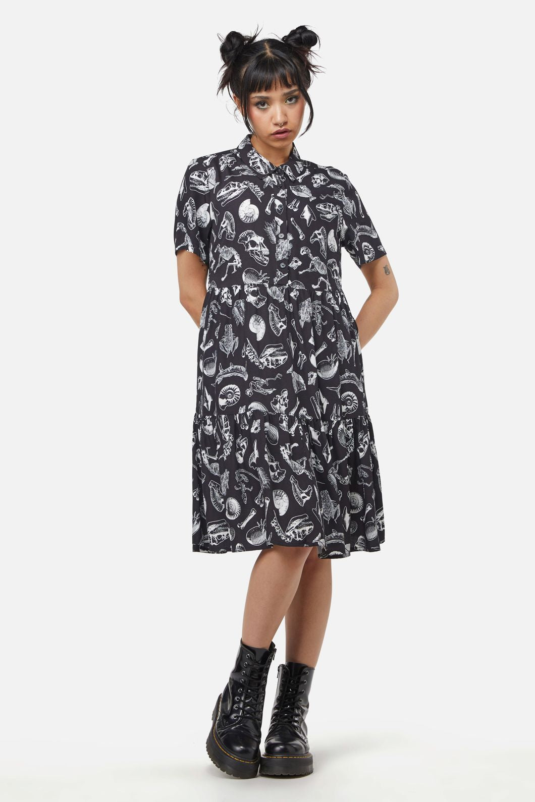  Body Fossils Printed Dress