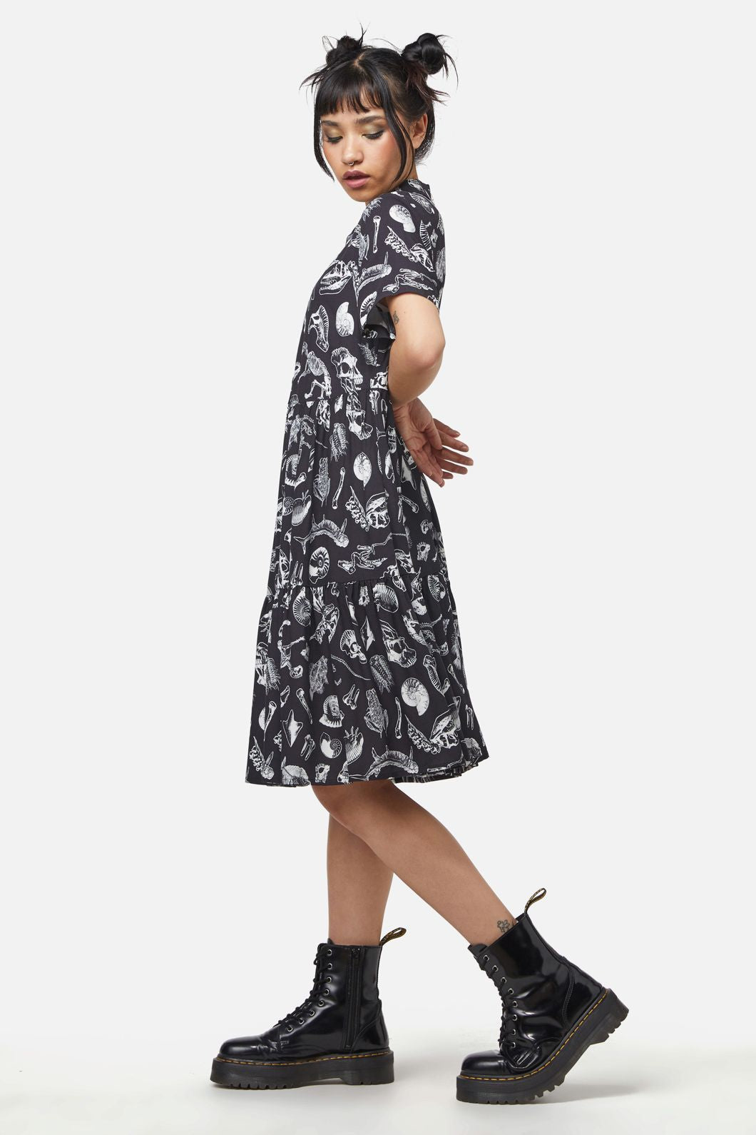  Body Fossils Printed Dress