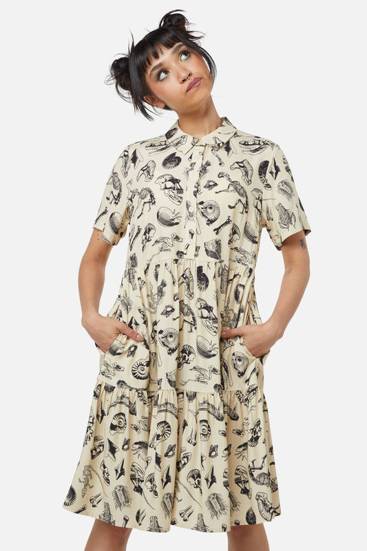  Body Fossils Printed Dress