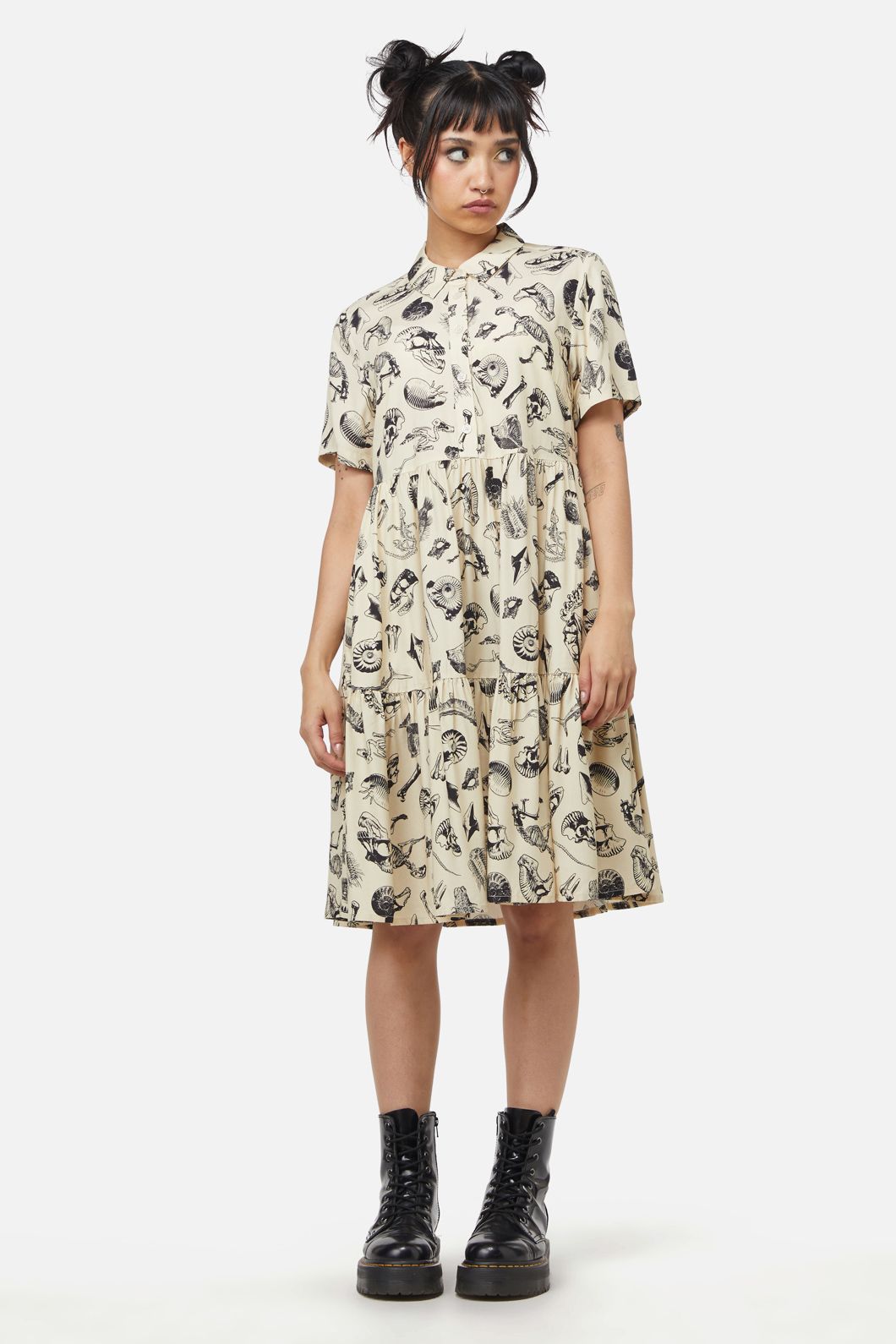  Body Fossils Printed Dress