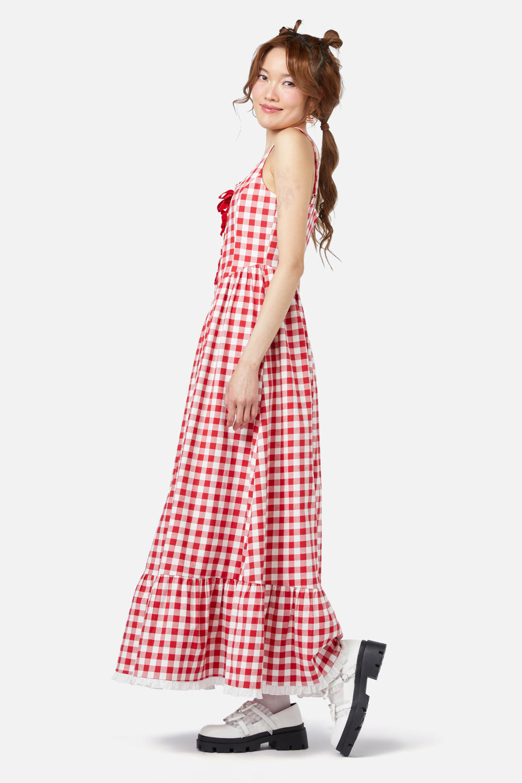  Jam Gingham Corset Dress