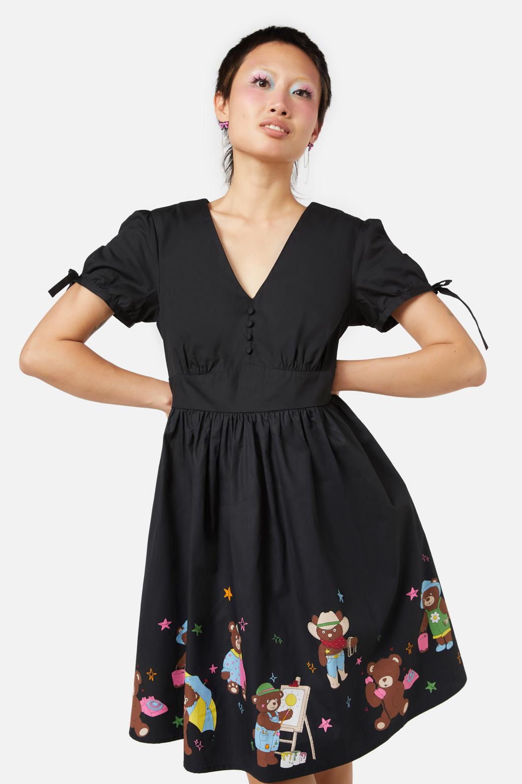  Teddy Bear Border Dress