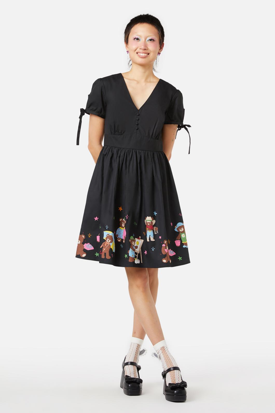  Teddy Bear Border Dress