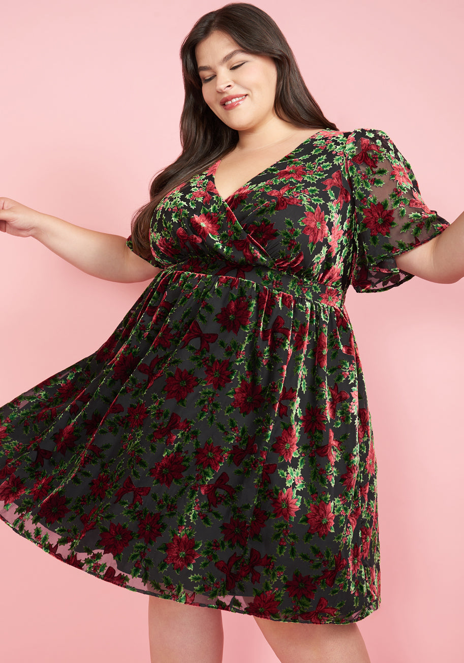  Flutterly Fabulous A-Line Dress