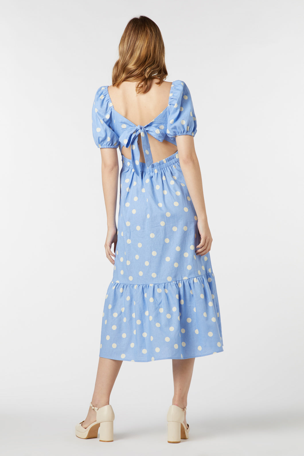  Lucy Polka Dot Midi Dress