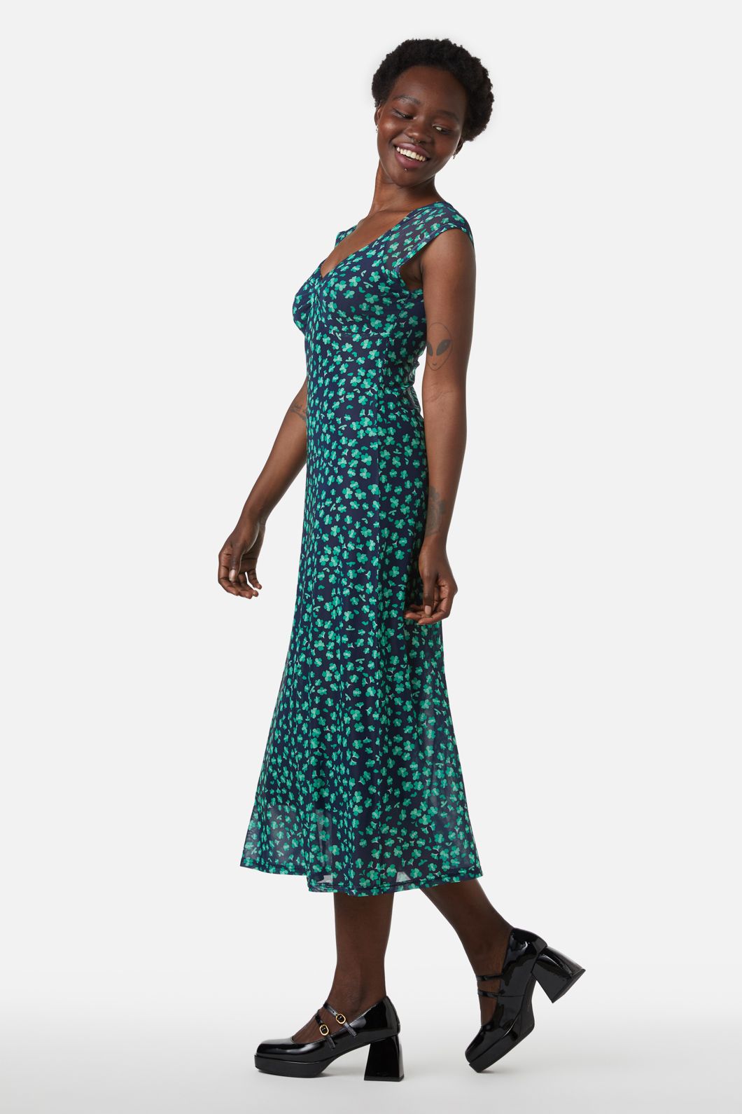  Mille Fleur Mesh Dress
