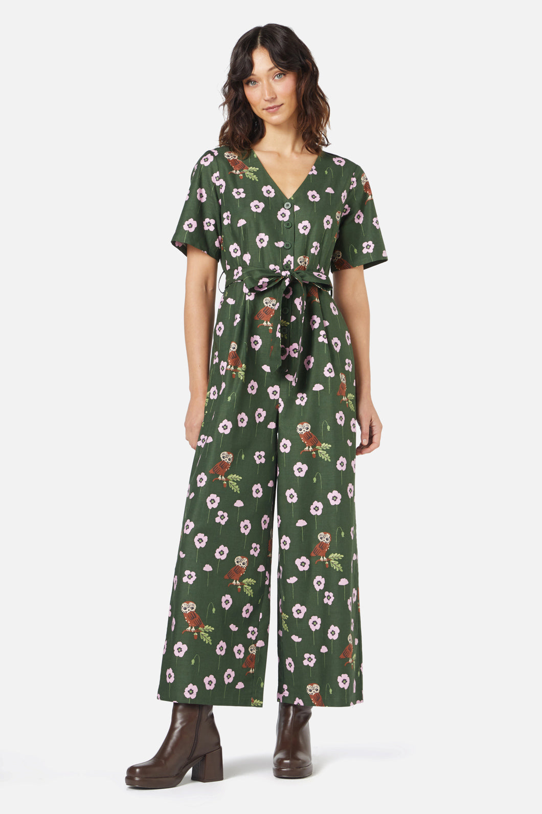  Poppy Owl Jumpsuit