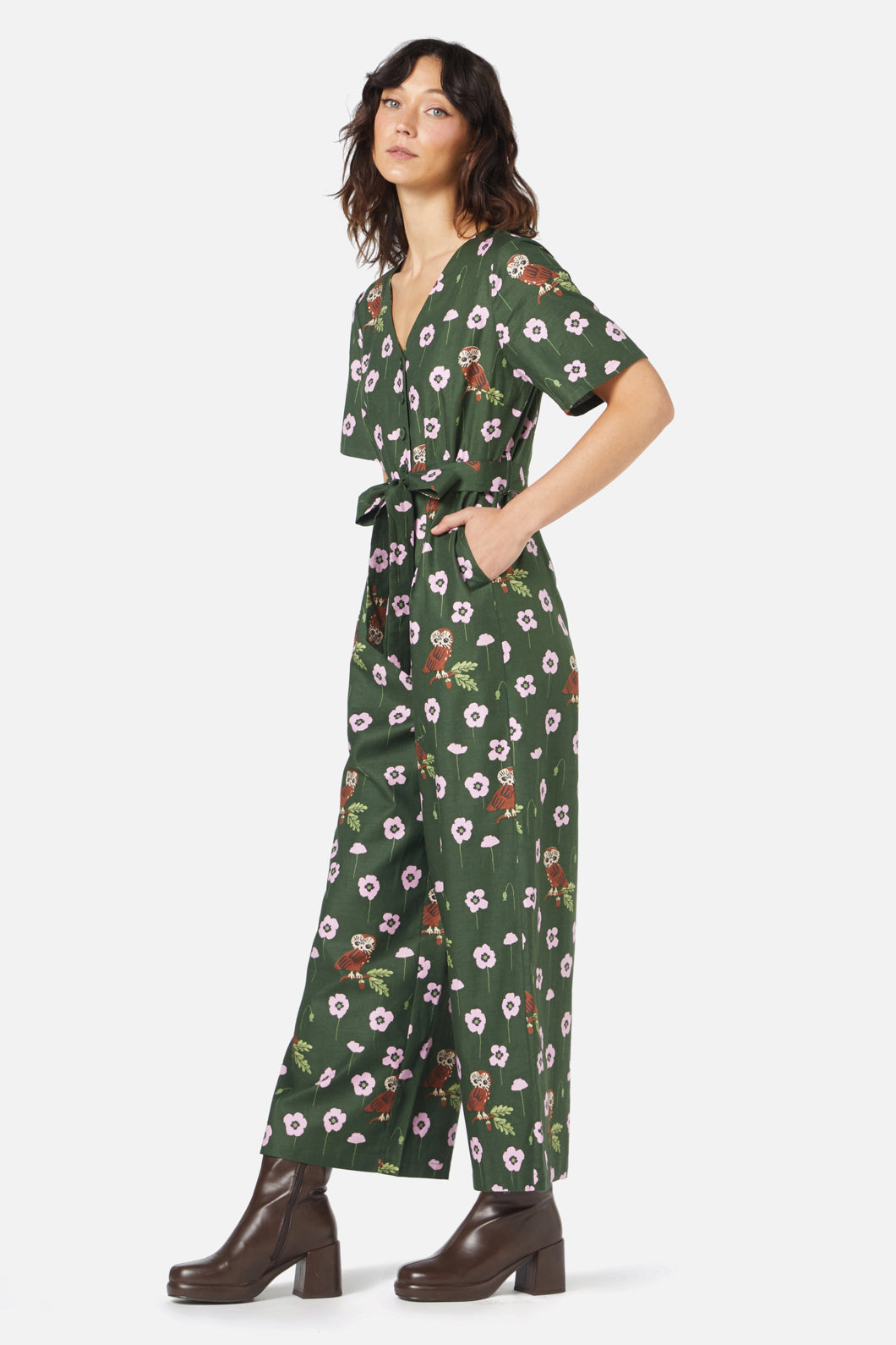  Poppy Owl Jumpsuit
