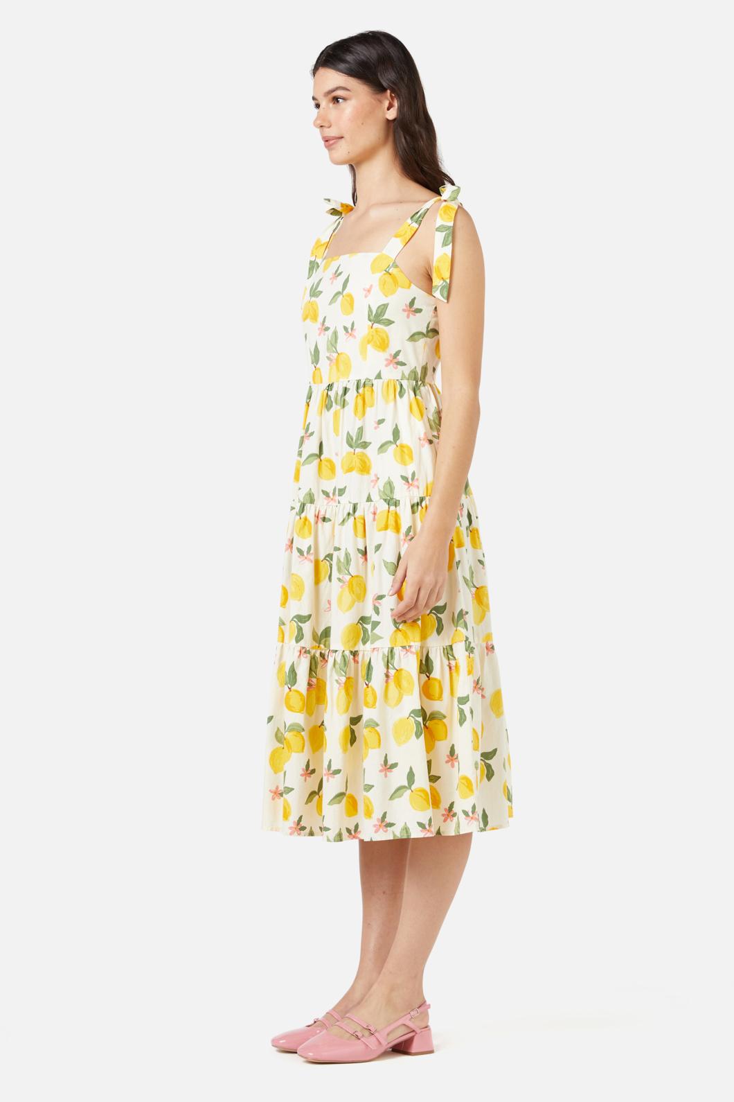  Lemon Midi Dress