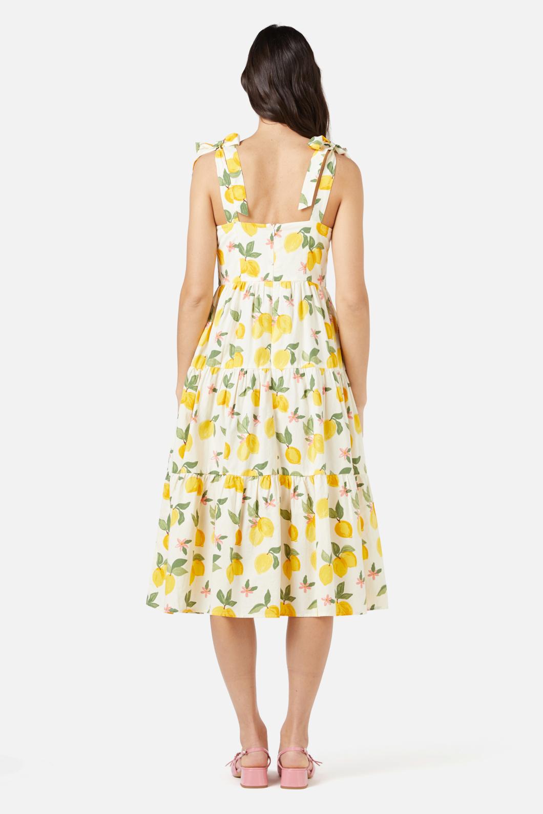 Lemon Midi Dress