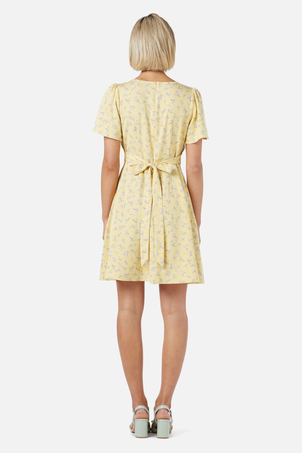  Lila Ditsy Mini Dress